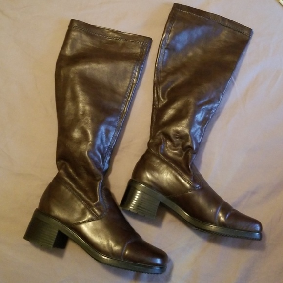 rieker brown knee high boots